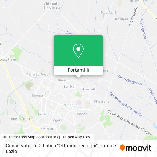 Mappa Conservatorio Di Latina "Ottorino Respighi"