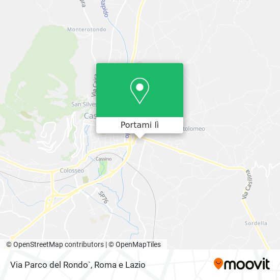 Mappa Via Parco del Rondo`