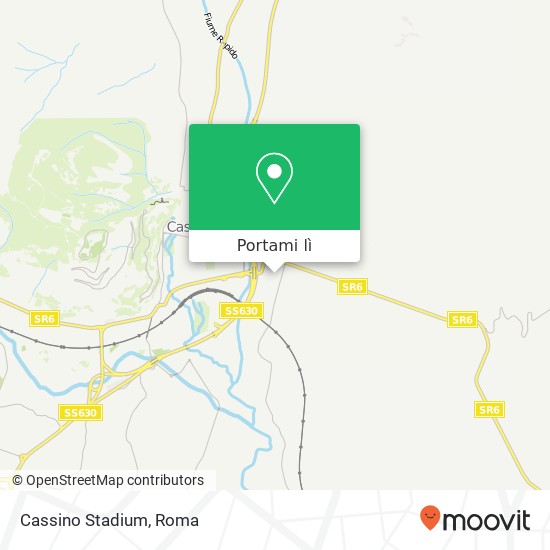 Mappa Cassino Stadium
