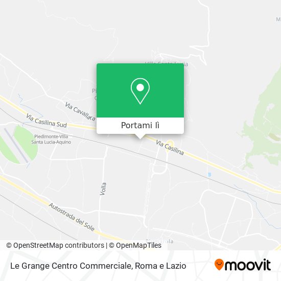 Mappa Le Grange Centro Commerciale