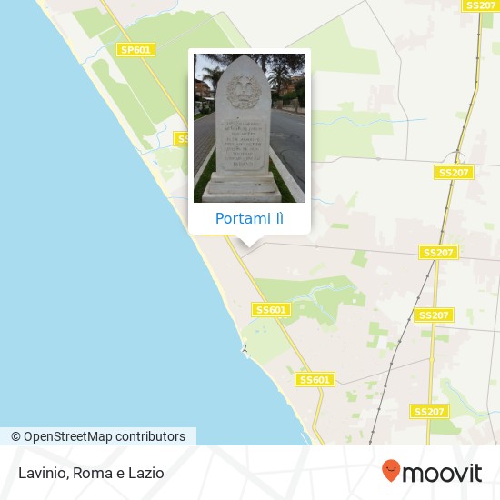 Mappa Lavinio