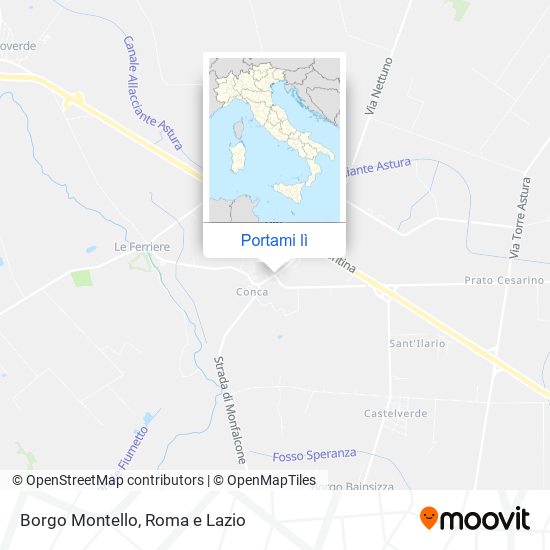 Mappa Borgo Montello