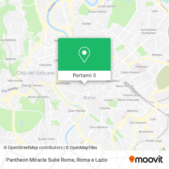 Mappa Pantheon Miracle Suite Rome