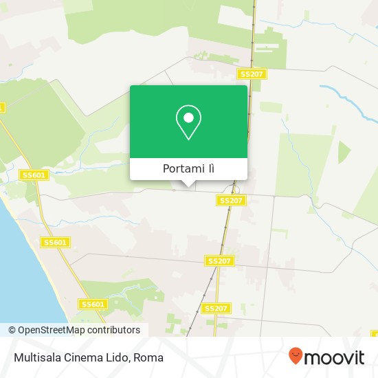 Mappa Multisala Cinema Lido