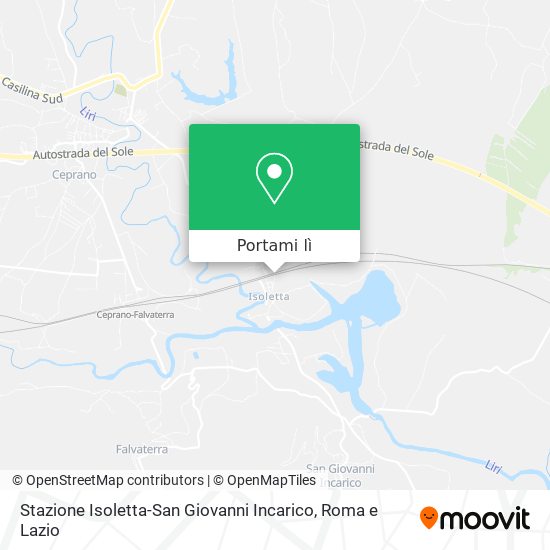Mappa Stazione Isoletta-San Giovanni Incarico