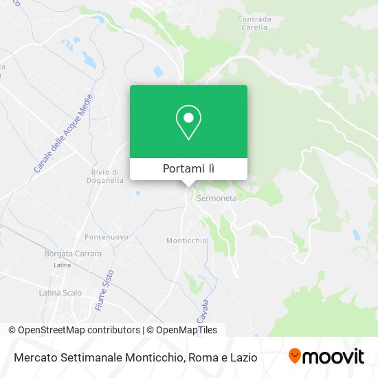 Mappa Mercato Settimanale Monticchio