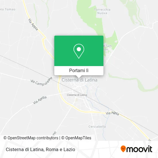 Mappa Cisterna di Latina