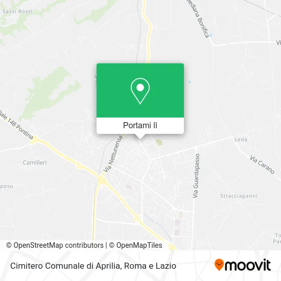 Mappa Cimitero Comunale di Aprilia