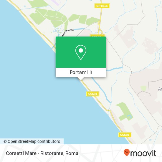 Mappa Corsetti Mare - Ristorante