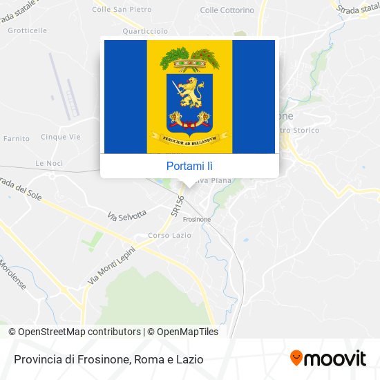 Mappa Provincia di Frosinone