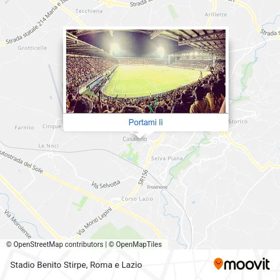Mappa Stadio Benito Stirpe