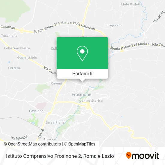 Mappa Istituto Comprensivo Frosinone 2