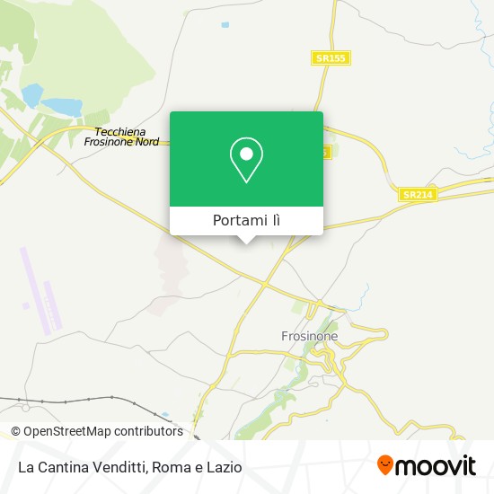 Mappa La Cantina Venditti