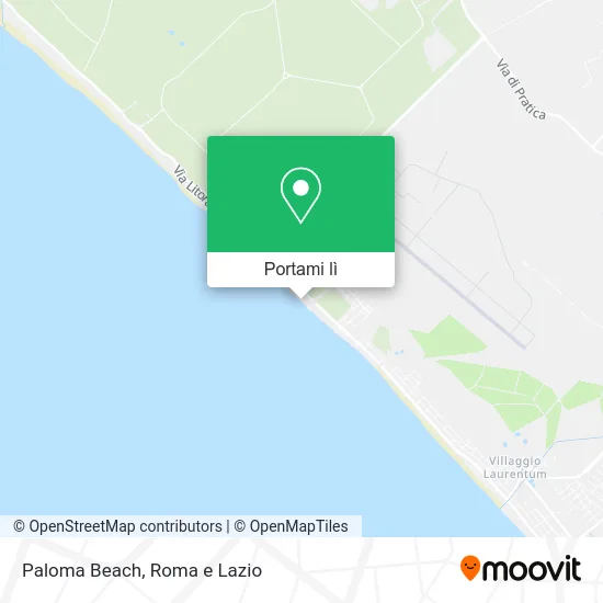 Mappa Paloma Beach