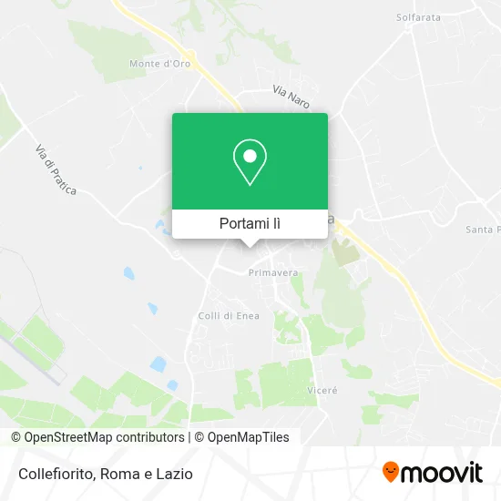 Mappa Collefiorito