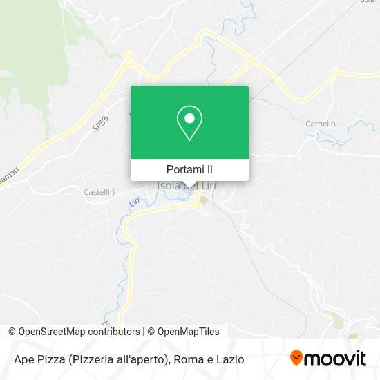 Mappa Ape Pizza (Pizzeria all'aperto)