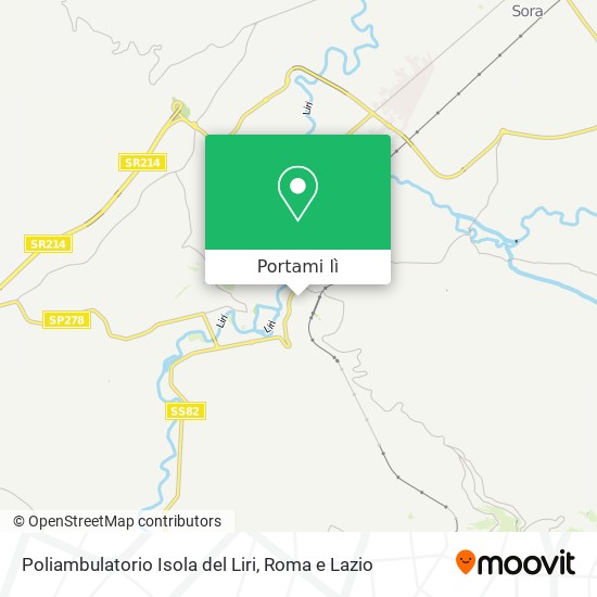 Mappa Poliambulatorio Isola del Liri