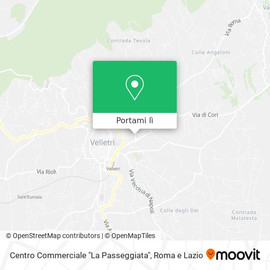 Mappa Centro Commerciale "La Passeggiata"