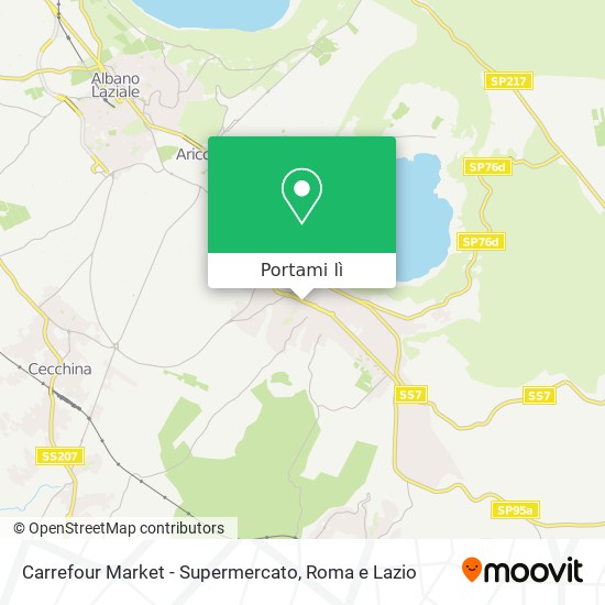 Mappa Carrefour Market - Supermercato