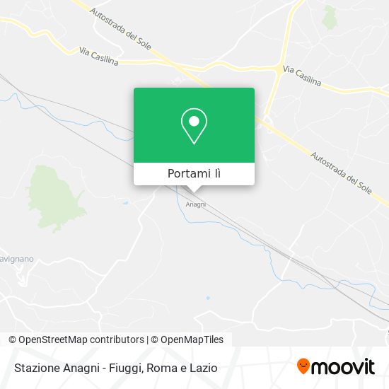Mappa Stazione Anagni - Fiuggi