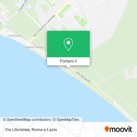 Mappa Via Litoranea