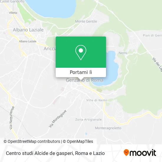 Mappa Centro studi Alcide de gasperi