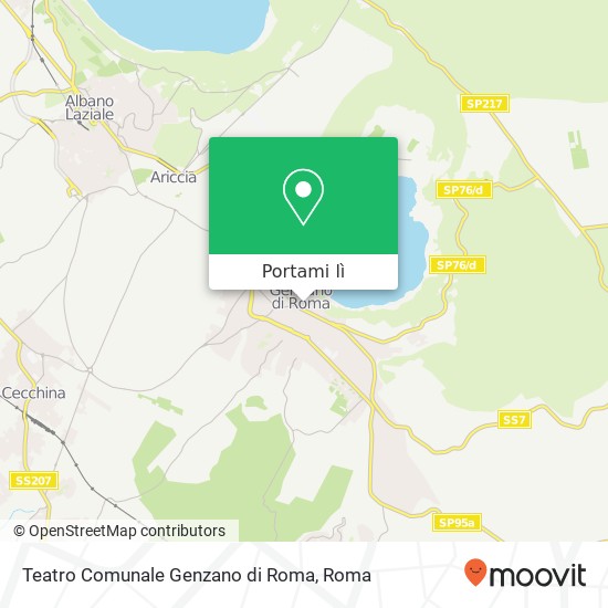 Mappa Teatro Comunale Genzano di Roma