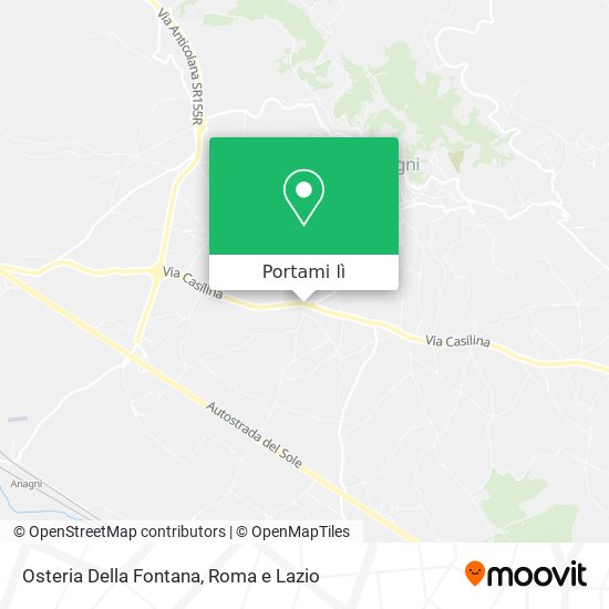 Mappa Osteria Della Fontana