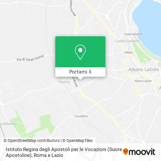 Mappa Istituto Regina degli Apostoli per le Vocazioni (Suore Apostoline)