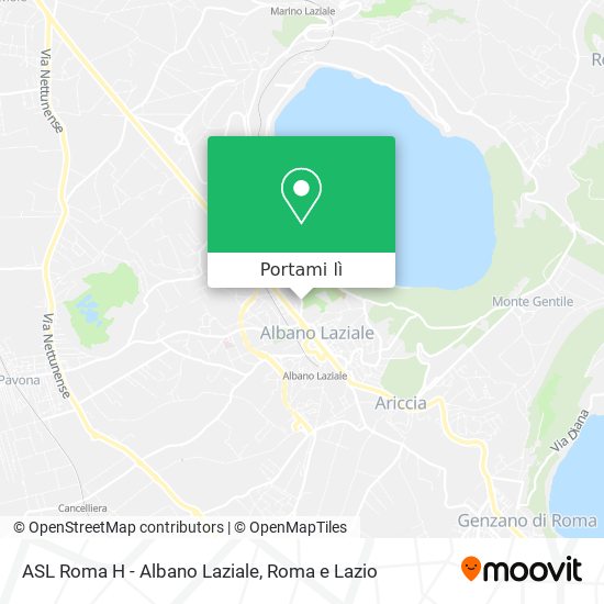 Mappa ASL Roma H - Albano Laziale
