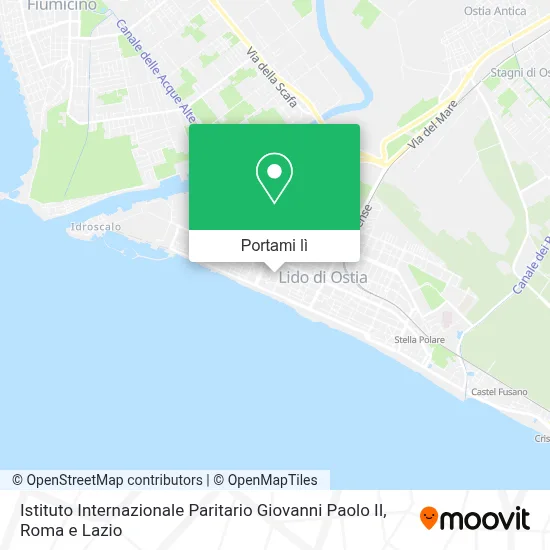 Mappa Istituto Internazionale Paritario Giovanni Paolo II