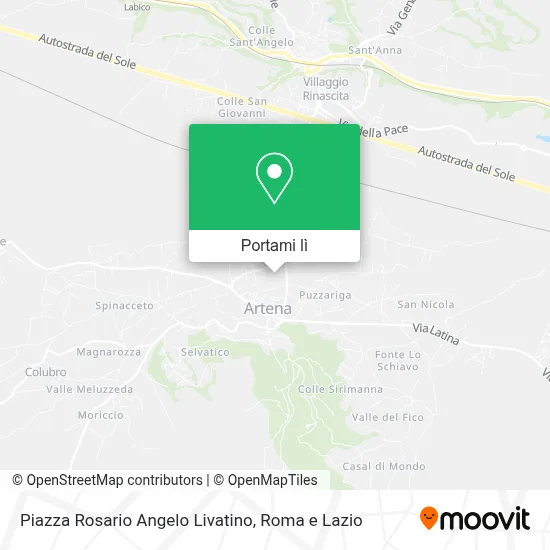 Mappa Piazza Rosario Angelo Livatino