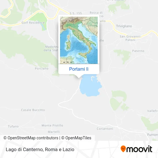 Mappa Lago di Canterno