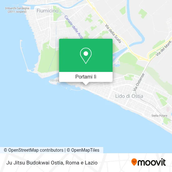 Mappa Ju Jitsu Budokwai Ostia