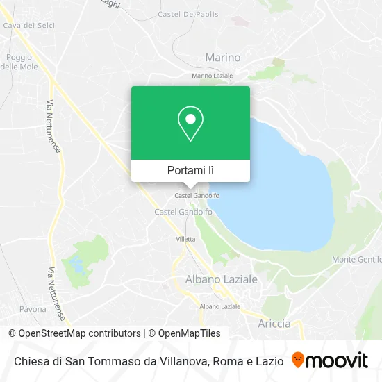 Mappa Chiesa di San Tommaso da Villanova
