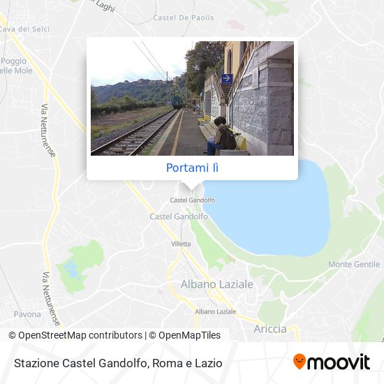 Mappa Stazione Castel Gandolfo