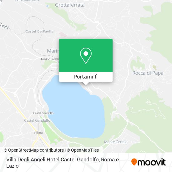 Mappa Villa Degli Angeli Hotel Castel Gandolfo