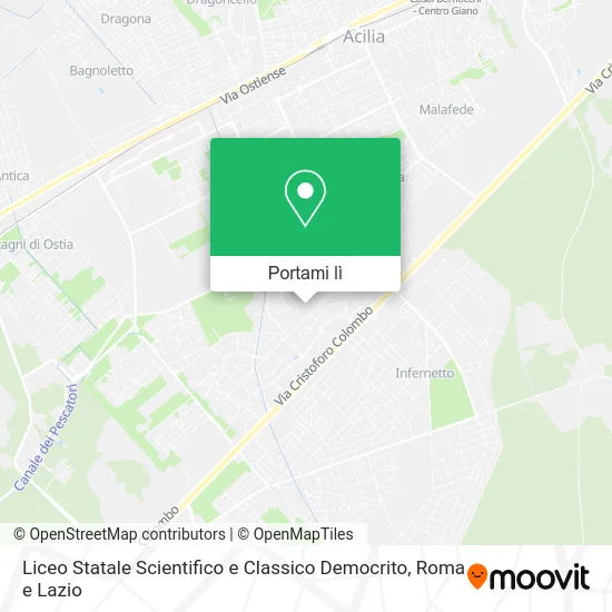 Mappa Liceo Statale Scientifico e Classico Democrito