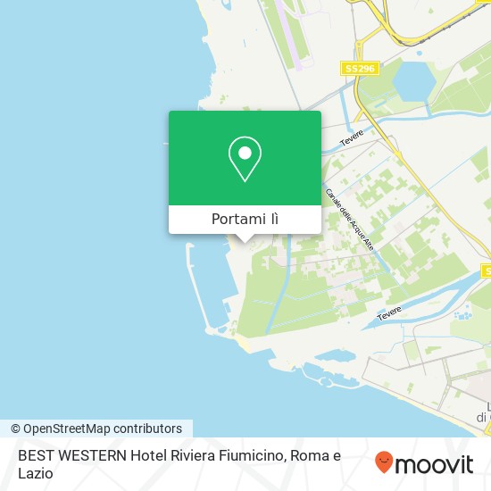 Mappa BEST WESTERN Hotel Riviera Fiumicino