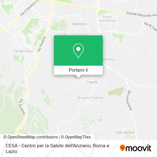 Mappa CESA - Centro per la Salute dell'Anziano