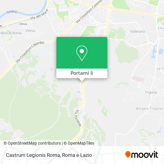 Mappa Castrum Legionis Roma