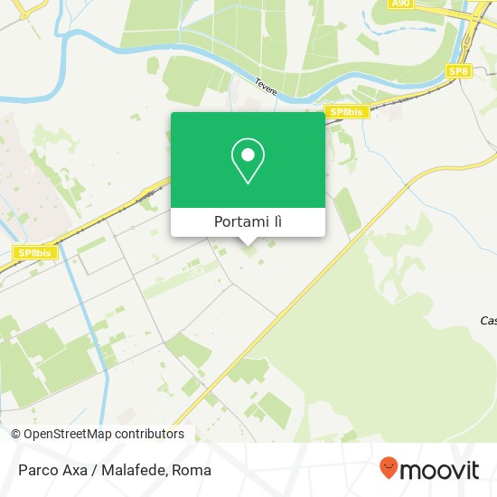 Mappa Parco Axa / Malafede
