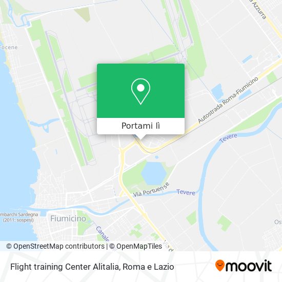 Mappa Flight training Center Alitalia