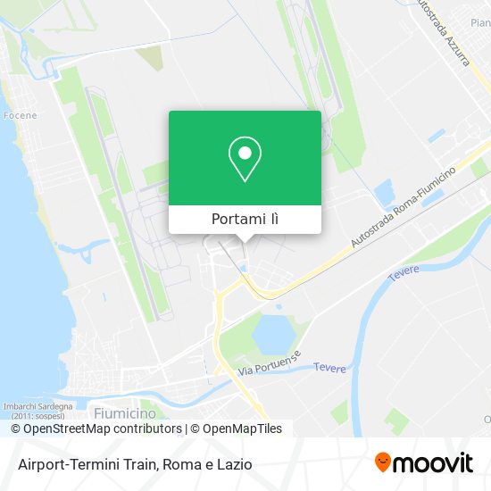Mappa Airport-Termini Train