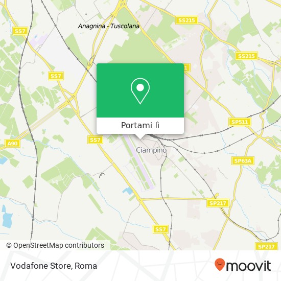 Mappa Vodafone Store