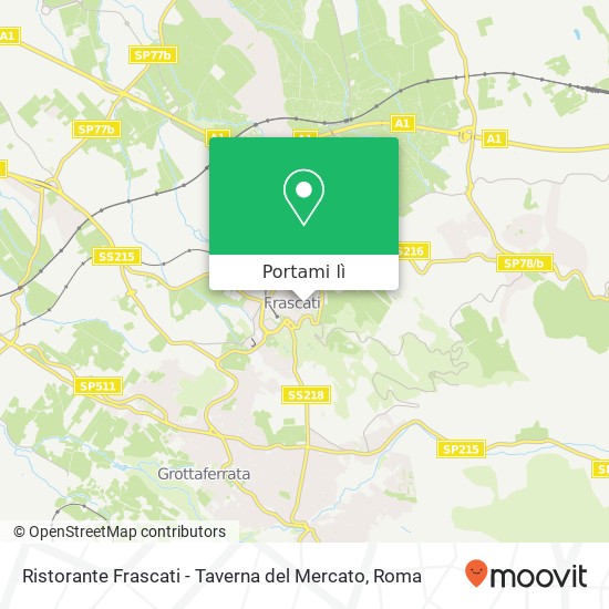 Mappa Ristorante Frascati - Taverna del Mercato