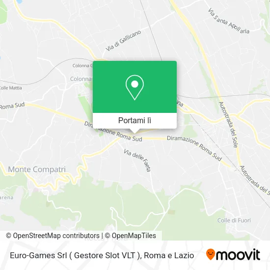 Mappa Euro-Games Srl ( Gestore Slot VLT )