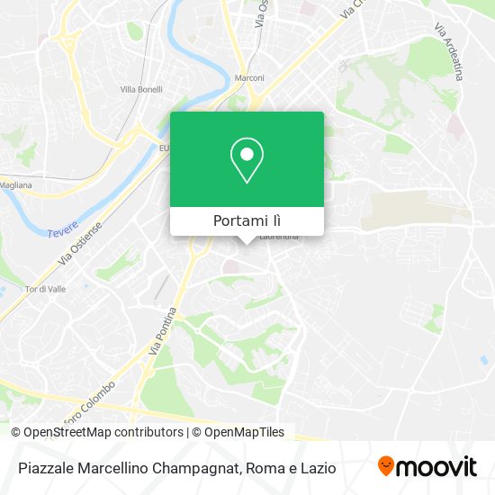 Mappa Piazzale Marcellino Champagnat