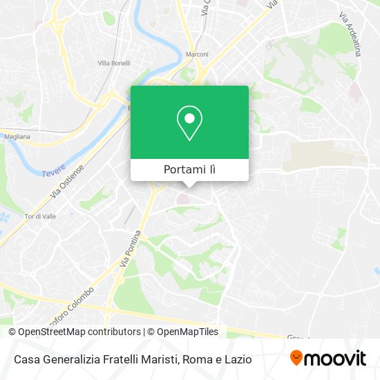 Mappa Casa Generalizia Fratelli Maristi