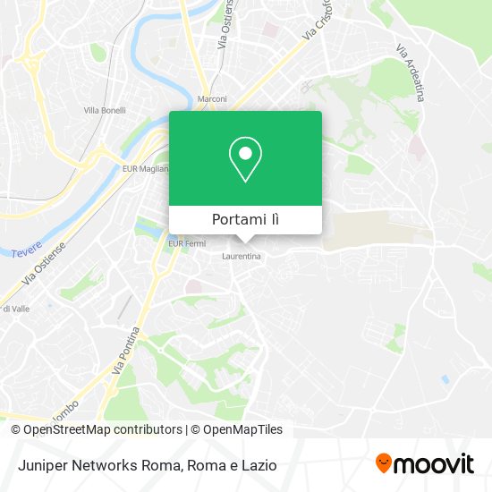 Mappa Juniper Networks Roma